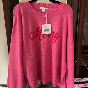 Shiraleah Pink 'Merry' Sweater